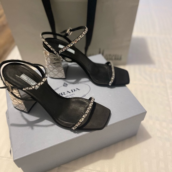 Prada sandals , black color, size10.5 - Picture 2 of 5